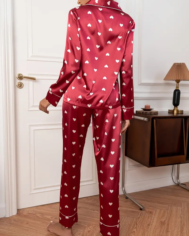 Love Imitation Silk Home Suit