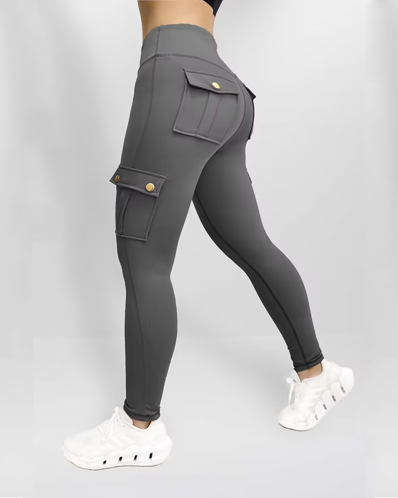 Pocket Cargo High-Elastic Fitness Pants