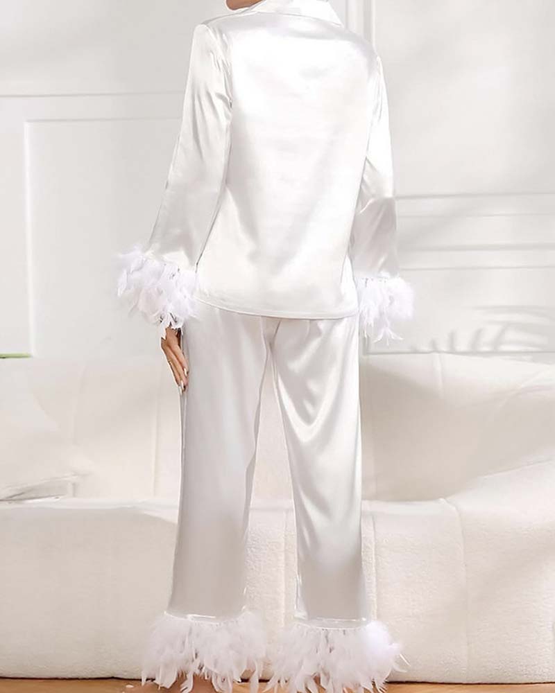 Ice Silk Feather Homewear