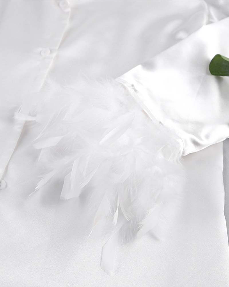 Ice Silk Feather Homewear
