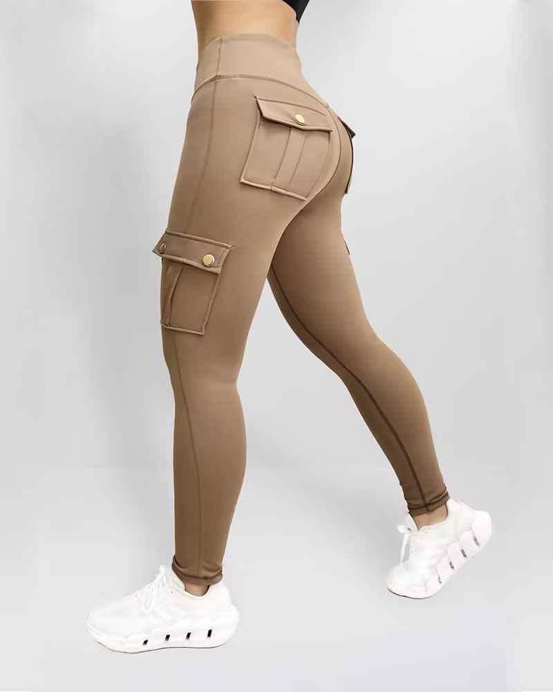Pocket Cargo High-Elastic Fitness Pants