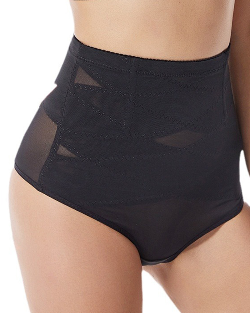 Thin Cross High Waist Shaping T-Back Briefs