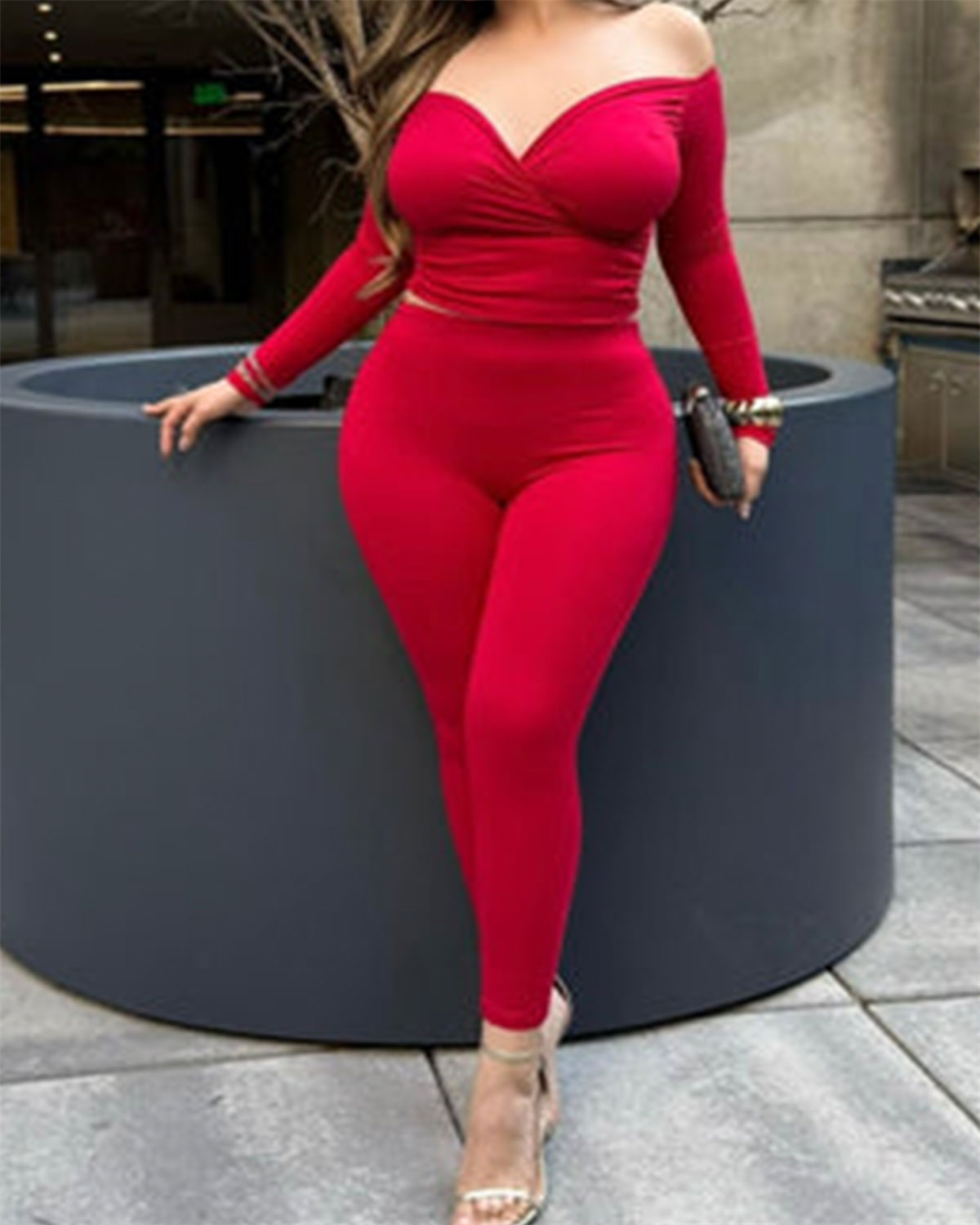 Bandeau Off-shoulder Busty Suit