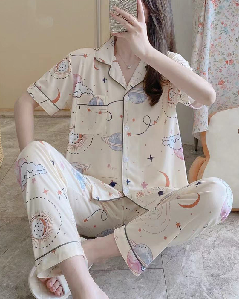 Graffiti Pajamas Long 2 pce Set